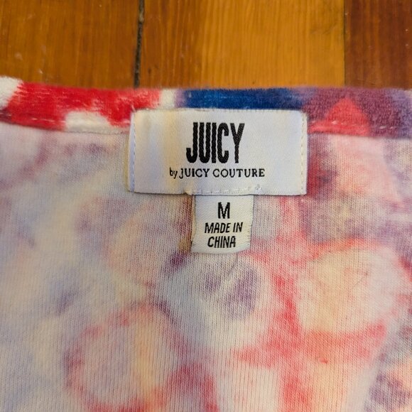 Juicy Couture Sleeveless Terry Floral Crop Top - Picture 8 of 8